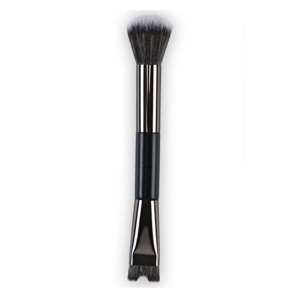 Lindo 2-in-1 Powder & Nose Contour Brush-makes nose contour easier, Vegan